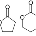 Lactones (−C(=O)−O−) 2